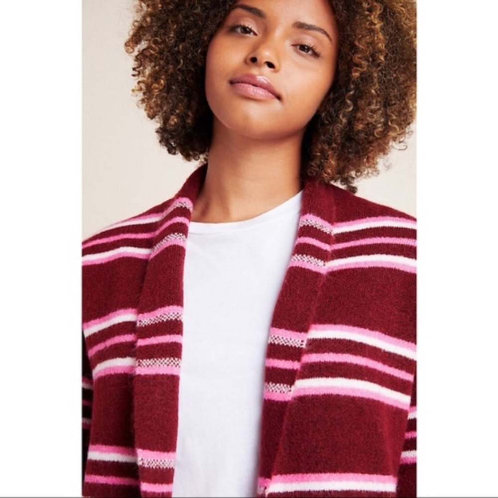 Anthropologie Evelyn Stripe Cozy Cardigan S New - Picture 4 of 13